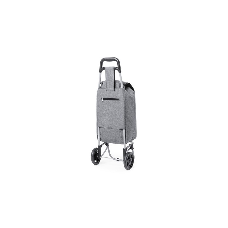 Sac Éco-responsable et Pliable Personnalisé de Caddie Course Daggio Couleurs : gris Matières : polyester recyclé