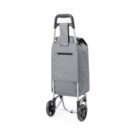 Sac Éco-responsable et Pliable Personnalisé de Caddie Course Daggio Couleurs : gris Matières : polyester recyclé