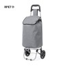 Sac Éco-responsable et Pliable Personnalisé de Caddie Course Daggio Couleurs : gris Matières : polyester recyclé personnalisable