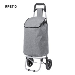 Sac Éco-responsable et Pliable Personnalisé de Caddie Course Daggio Couleurs : gris Matières : polyester recyclé goodies publici