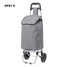 Sac Éco-responsable et Pliable Personnalisé de Caddie Course Daggio Couleurs : gris Matières : polyester recyclé goodies publici