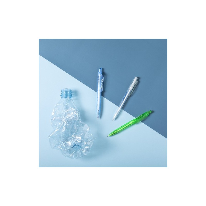 Stylo Bille Éco-responsable Personnalisé Hispar Matières : PET recyclé Couleurs : rouge objet promotionnel éco-responsable