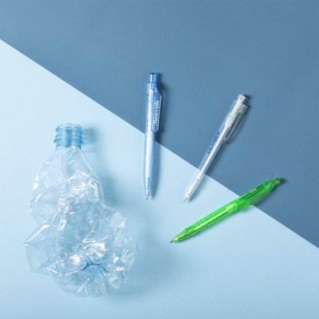 Stylo Bille Éco-responsable Personnalisé Hispar Matières : PET recyclé Couleurs : rouge objet promotionnel éco-responsable
