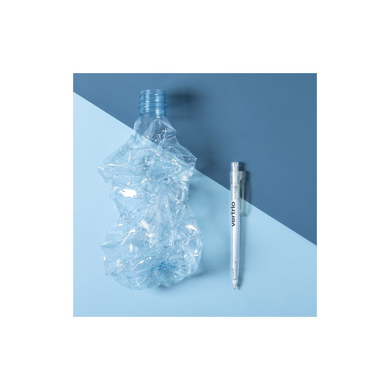 Stylo Bille Éco-responsable Personnalisé Hispar Matières : PET recyclé Couleurs : rouge accessoire événementiel unique