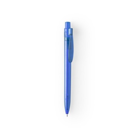 Stylo Bille Éco-responsable Personnalisé Hispar Matières : PET recyclé Couleurs : rouge objet promo petit budget