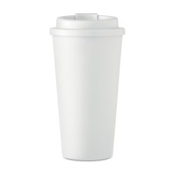 Gobelet double paroi isotherme personnalisable 475 ml - TUESDAY Matières : polypropylène (PP) Couleurs : blanc 2
