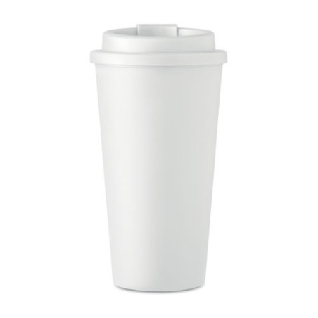 Gobelet double paroi isotherme personnalisable 475 ml - TUESDAY Matières : polypropylène (PP) Couleurs : blanc goodies publicita
