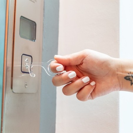 Porte-Clés Anticontact Personnalisé Éco-responsable - Napil Sécurité Maison Couleurs : transparent livraison express 24h 48h