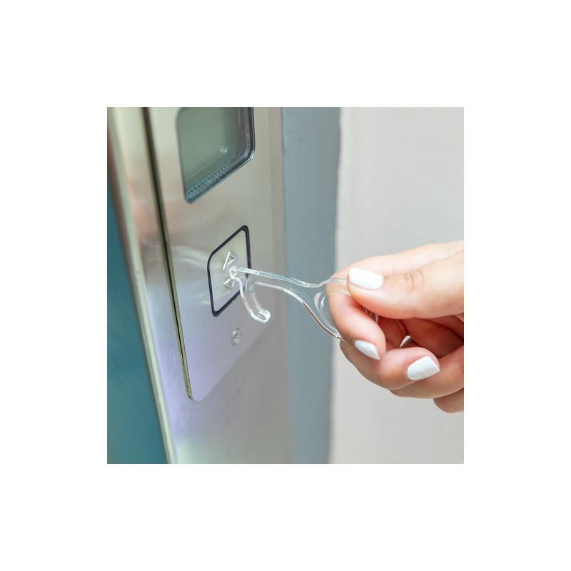 Porte-Clés Anticontact Personnalisé Éco-responsable - Napil Sécurité Maison Couleurs : transparent objet promotionnel éco-respon
