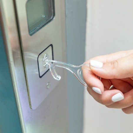 Porte-Clés Anticontact Personnalisé Éco-responsable - Napil Sécurité Maison Couleurs : transparent objet promotionnel éco-respon