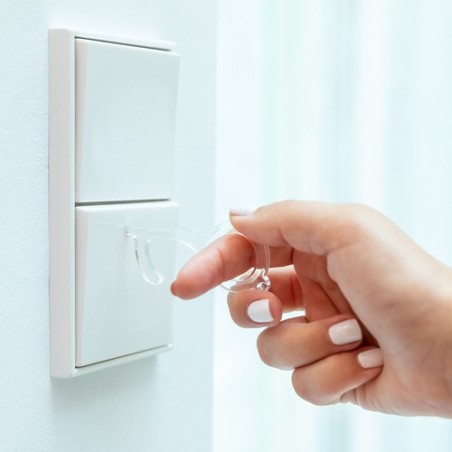 Porte-Clés Anticontact Personnalisé Éco-responsable - Napil Sécurité Maison Couleurs : transparent cadeau collaborateur premium
