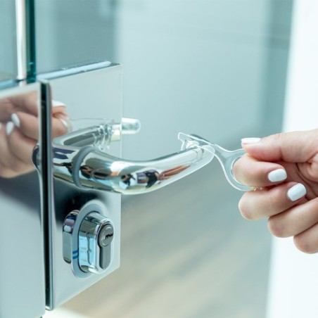 Porte-Clés Anticontact Personnalisé Éco-responsable - Napil Sécurité Maison Couleurs : transparent personnalisation rapide en Fr