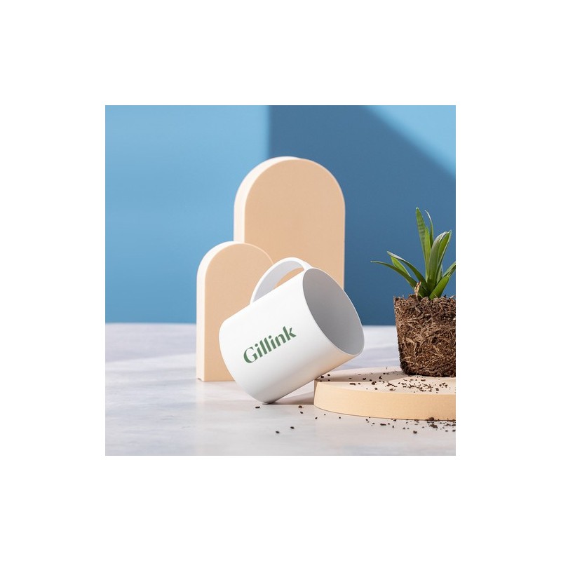 Tasse Personnalisée Compostable - Pioka Matières : PLA Couleurs : blanc impression haute définition