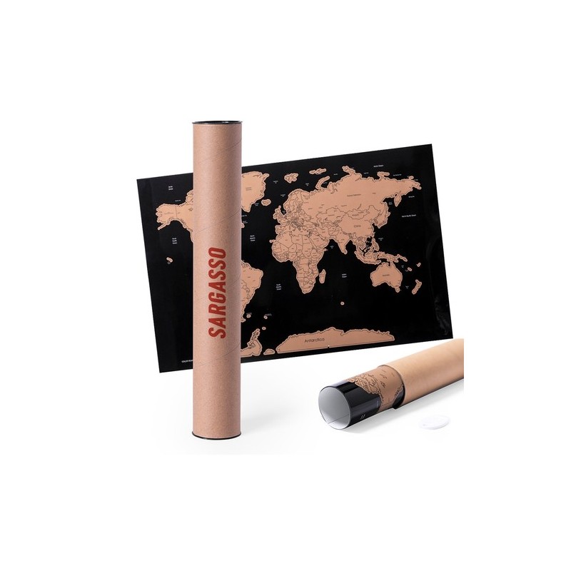 Mappemonde Palsy Éco-Friendly à Gratter