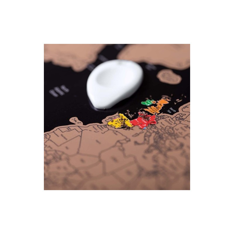 Mappemonde Palsy Éco-Friendly à Gratter