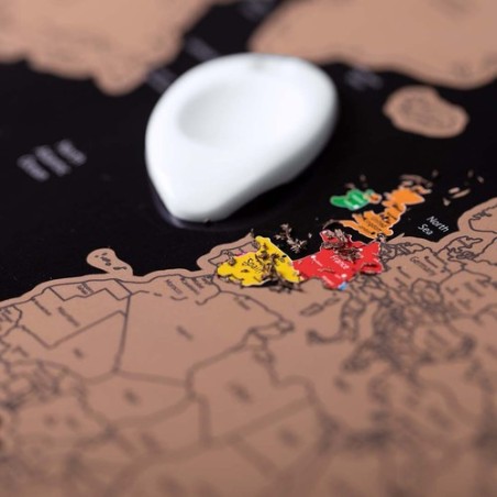 Mappemonde Palsy Éco-Friendly à Gratter