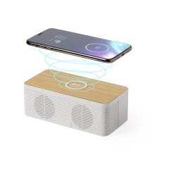 Haut-Parleurs Éco-responsables Pratiques avec Chargeur Trecam Matières : ABS Couleurs : naturel