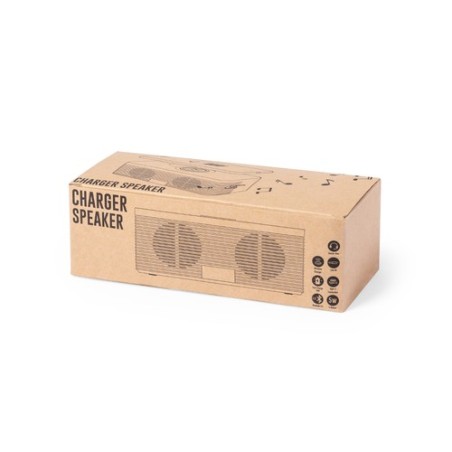 Haut-Parleurs Éco-responsables Pratiques avec Chargeur Trecam Matières : ABS Couleurs : naturel marquage laser ultra précis