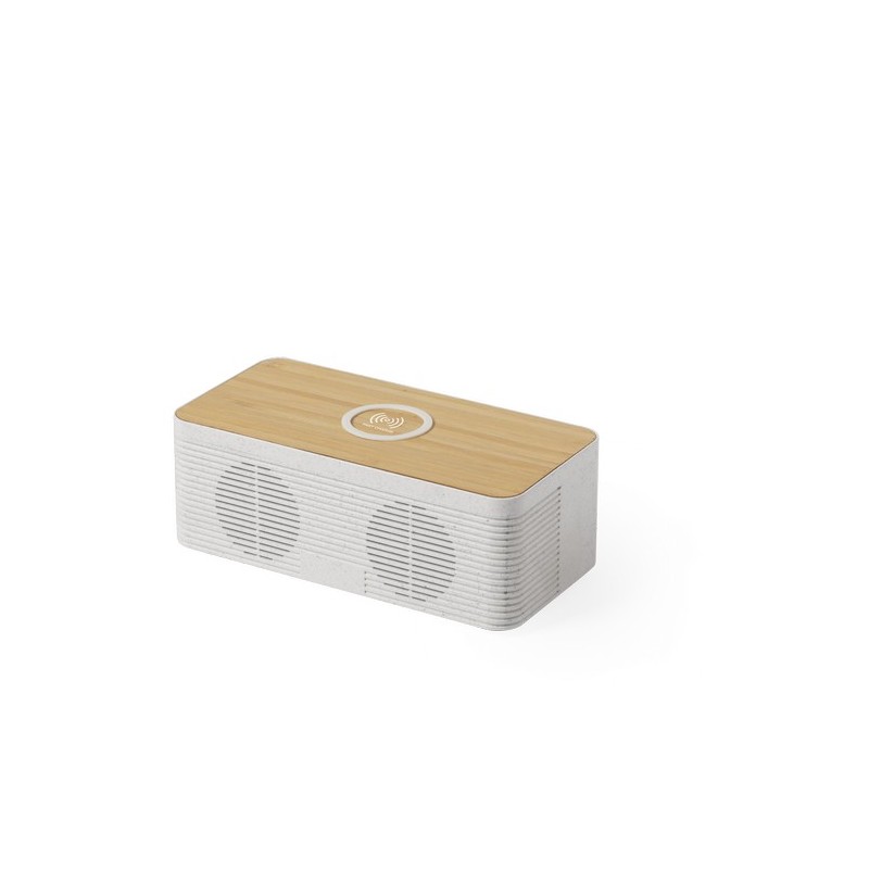 Haut-Parleurs Éco-responsables Pratiques avec Chargeur Trecam Matières : ABS Couleurs : naturel objet promotionnel éco-responsab