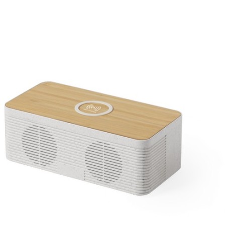 Haut-Parleurs Éco-responsables Pratiques avec Chargeur Trecam Matières : ABS Couleurs : naturel objet promotionnel éco-responsab