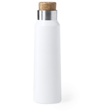 Bouteille Publicitaire Personnalisée Anukin Matières : acier inoxydable Couleurs : blanc cadeau affaires élégant