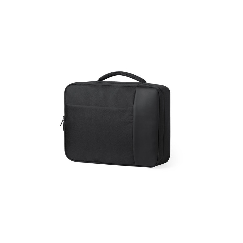 Sac à Dos Personnalisable Éco-responsable Porte-Documents Hurkon Matières : polyester Couleurs : noir cadeau entreprise pas cher