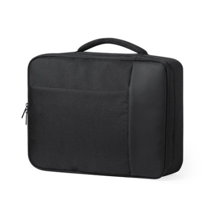 Sac à Dos Personnalisable Éco-responsable Porte-Documents Hurkon Matières : polyester Couleurs : noir cadeau entreprise pas cher