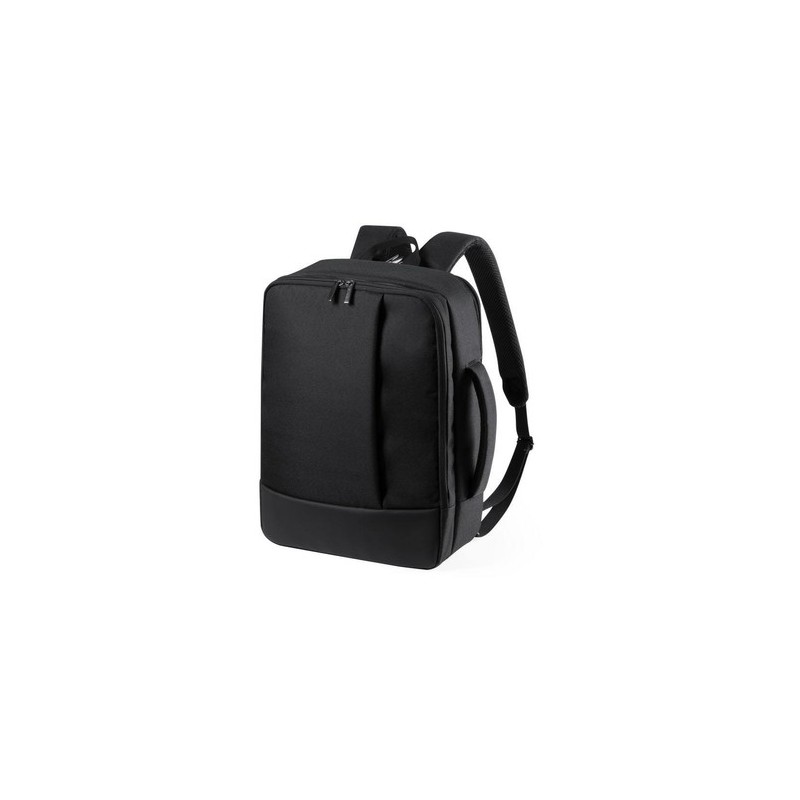 Sac à Dos Personnalisable Éco-responsable Porte-Documents Hurkon Matières : polyester Couleurs : noir marquage laser ultra préci