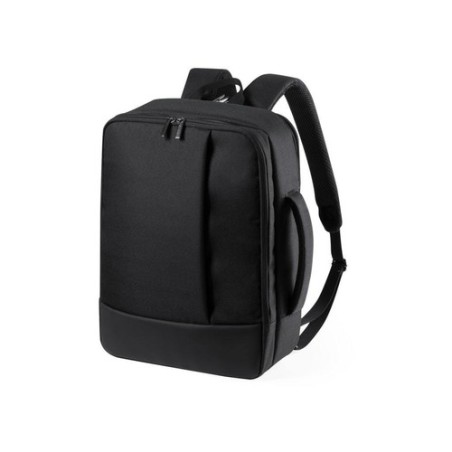 Sac à Dos Personnalisable Éco-responsable Porte-Documents Hurkon Matières : polyester Couleurs : noir marquage laser ultra préci