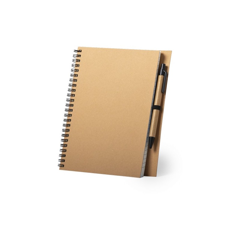 Cahier Personnalisé Éco-responsable et Stylé Neyla Matières : carton recyclé cadeau entreprise pas cher