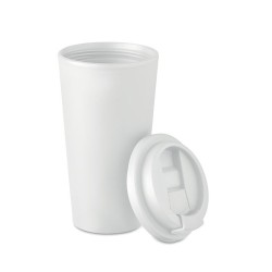 Gobelet double paroi isotherme personnalisable 475 ml - TUESDAY Matières : polypropylène (PP) Couleurs : blanc objet promotionne