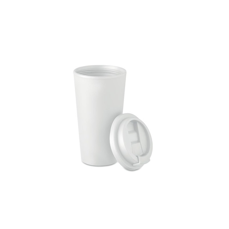 Gobelet double paroi isotherme personnalisable 475 ml - TUESDAY Matières : polypropylène (PP) Couleurs : blanc objet promotionne