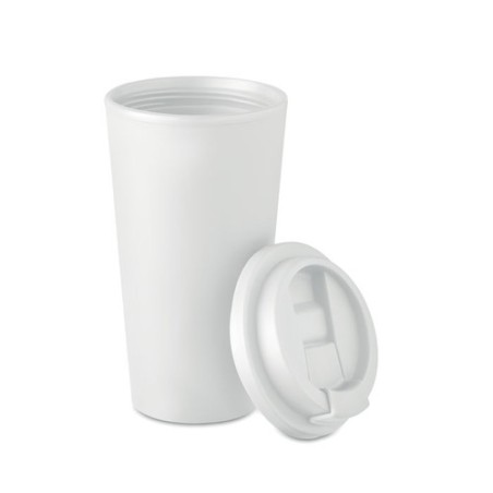 Gobelet double paroi isotherme personnalisable 475 ml - TUESDAY Matières : polypropylène (PP) Couleurs : blanc objet promotionne