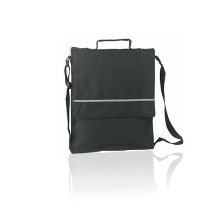 Sacoche Business Personnalisée Éco-responsable - Porte-Documents Milán Matières : polyester Couleurs : noir personnalisable avec