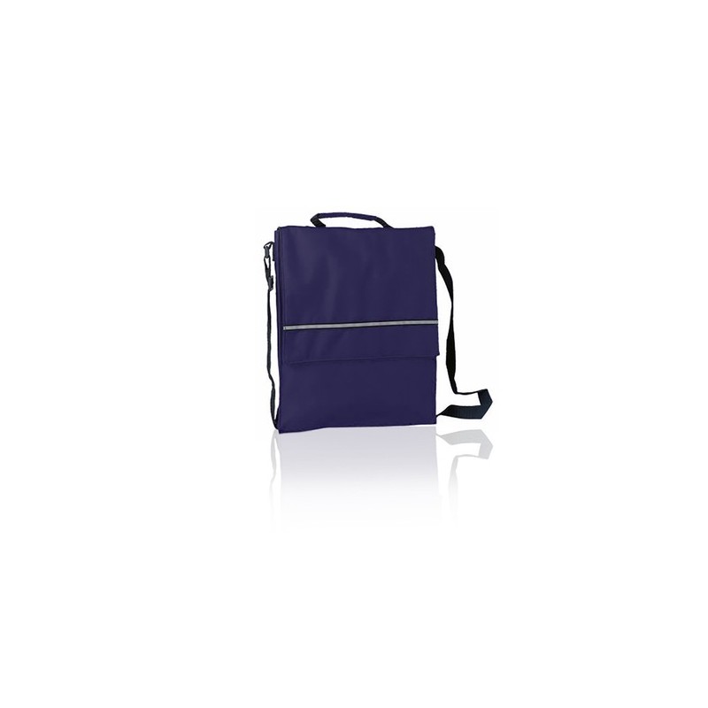 Sacoche Business Personnalisée Éco-responsable - Porte-Documents Milán Matières : polyester Couleurs : noir impression haute déf