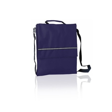 Sacoche Business Personnalisée Éco-responsable - Porte-Documents Milán Matières : polyester Couleurs : noir impression haute déf