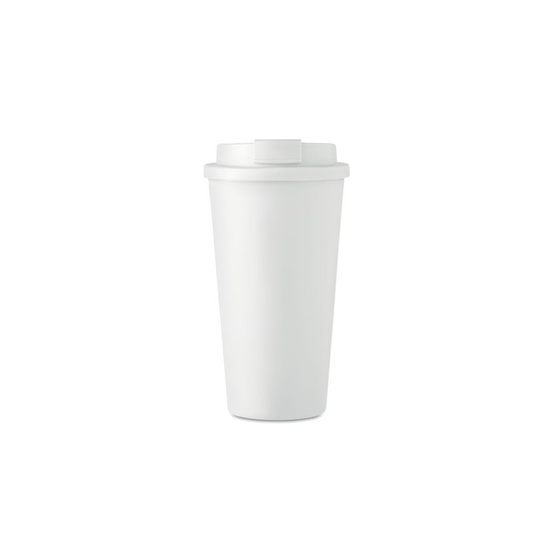 Gobelet double paroi isotherme personnalisable 475 ml - TUESDAY Matières : polypropylène (PP) Couleurs : blanc goodies entrepris
