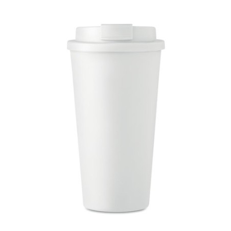 Gobelet double paroi isotherme personnalisable 475 ml - TUESDAY Matières : polypropylène (PP) Couleurs : blanc goodies entrepris