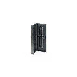 Set Cadeau d'Entreprise Éco-responsable avec Stylo et Roller Personnalisé Antonio Miro Matières : métal Couleurs : noir cadeau e