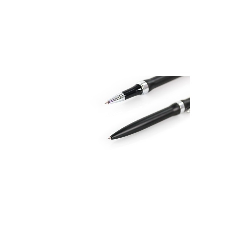 Set Cadeau d'Entreprise Éco-responsable avec Stylo et Roller Personnalisé Antonio Miro Matières : métal Couleurs : noir impressi