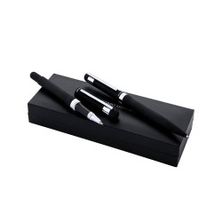 Set Cadeau d'Entreprise Éco-responsable avec Stylo et Roller Personnalisé Antonio Miro Matières : métal Couleurs : noir cadeau c