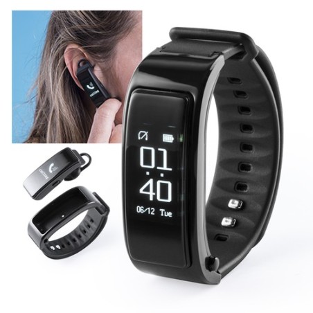 Bracelet Connecté Personnalisé Intelligent Rusk - Montre Économique Matières : TPU Couleurs : noir