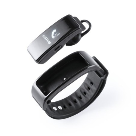 Bracelet Connecté Personnalisé Intelligent Rusk - Montre Économique Matières : TPU Couleurs : noir marquage laser ultra précis