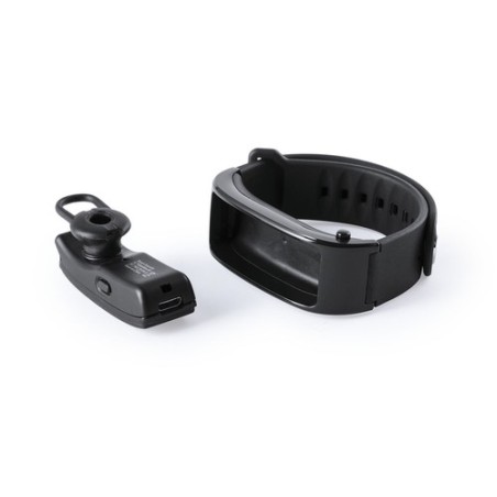 Bracelet Connecté Personnalisé Intelligent Rusk - Montre Économique Matières : TPU Couleurs : noir objet promotionnel éco-respon