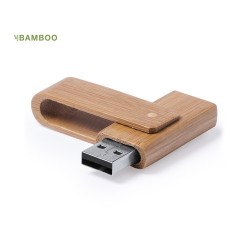 Clé USB Éco-responsable 16GB Publicitaire Haidam Matières : bambou