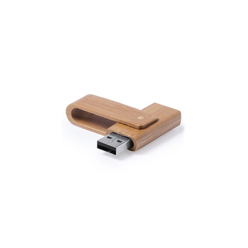Clé USB Éco-responsable 16GB Publicitaire Haidam Matières : bambou personnalisable avec votre logo