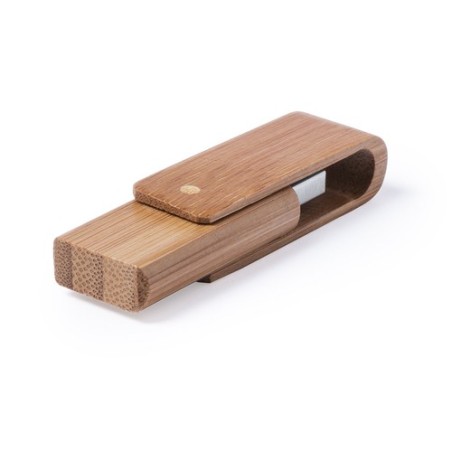 Clé USB Éco-responsable 16GB Publicitaire Haidam Matières : bambou cadeau entreprise pas cher