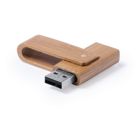 Clé USB Éco-responsable 16GB Publicitaire Haidam Matières : bambou livraison express 24h 48h