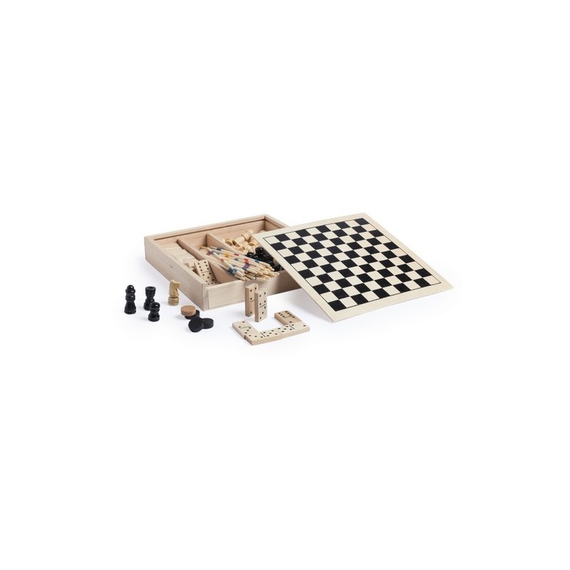Set Unique de Jeux en Bois Publicitaire Xigral Matières : bois marquage laser ultra précis