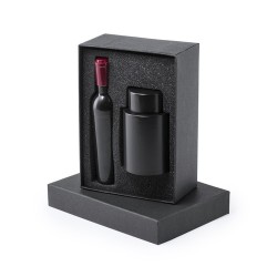 Set de Vin Personnalisé avec Accessoires Éco-responsables Kazan Matières : carton cadeau entreprise pas cher